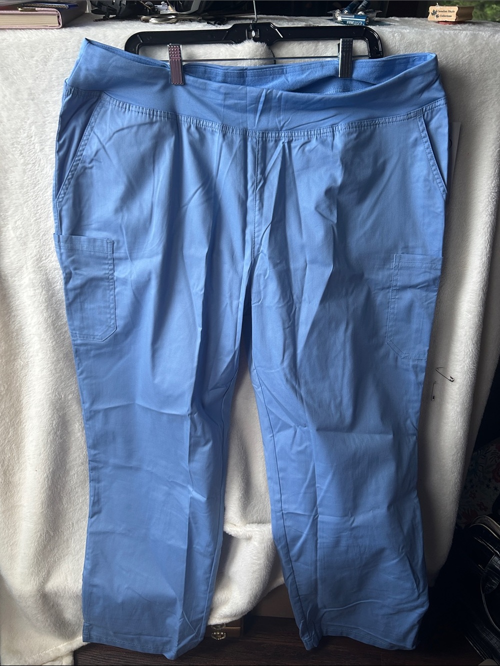 Buttersoft 4 pocket NWT 2X Light Blue Womens Scrub Pants